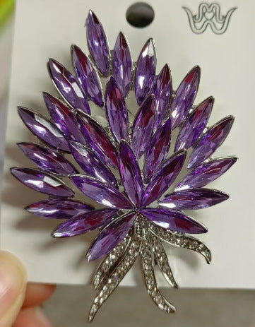 Crystal Wheat Brooch Female