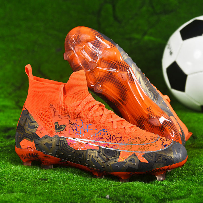 Cross-border New High-top TF Turf Soccer Shoes