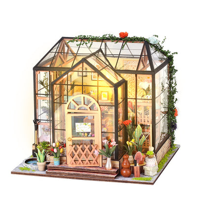 DIY Mini House Jenny's Flower Model Toy Christmas Gift