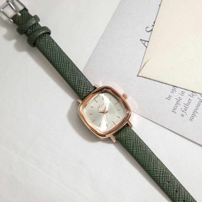 New Elegant Small Square Korean Style Women's Quartz Watch