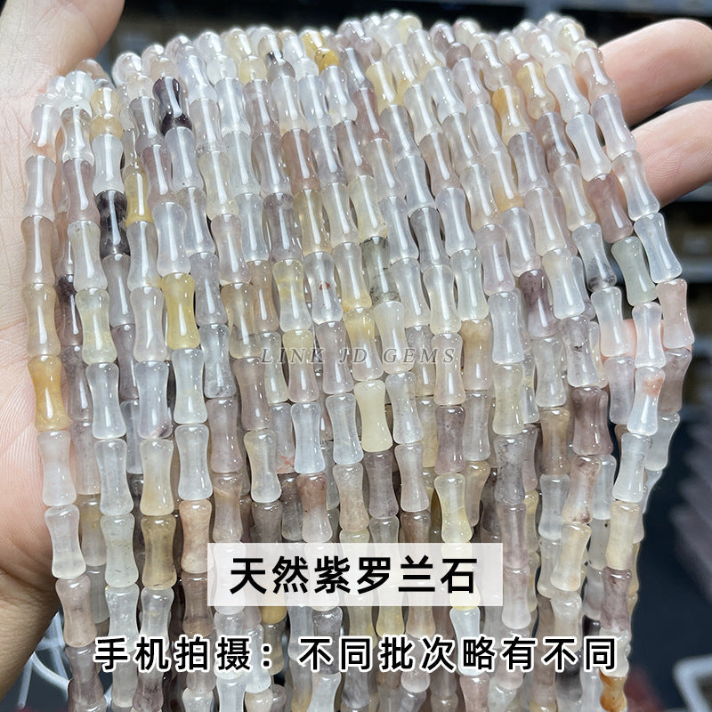 5 * 12Mm natural olivine bamboo beads loose beads