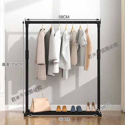 Clothes Rack Floor Standing Simple Clothes Drying Pole