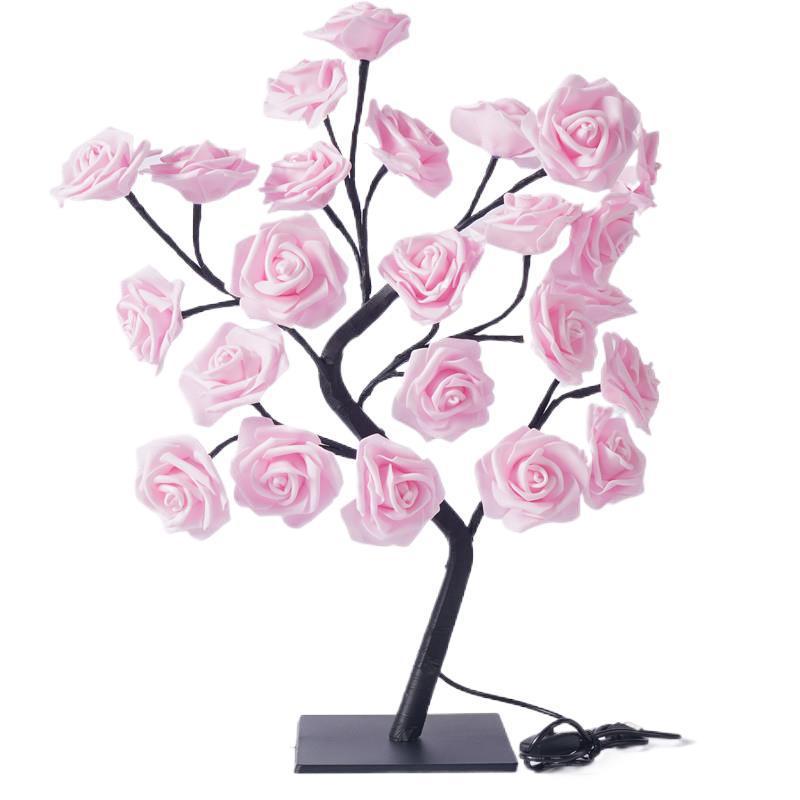 USB switch LED simulation rose tree lamp decoration night light