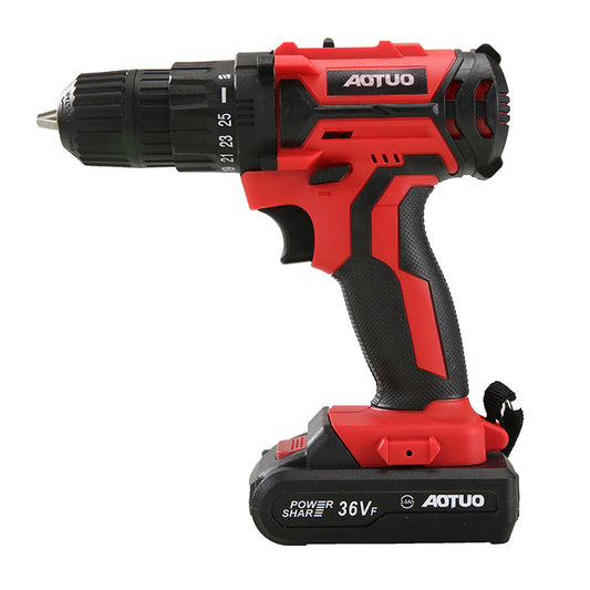 Upgraded 36V Lithium Drill & Electric Screwdriver - Cordless Rechargeable Tool