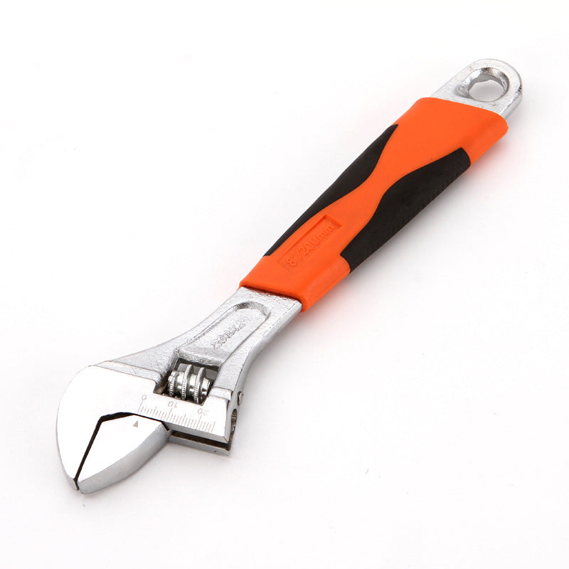 8 inch 10 inch 12 inch adjustable rubber-coated movable wrench