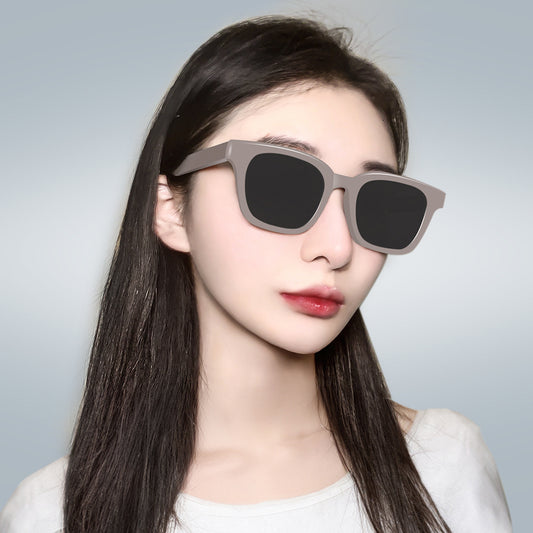 Korean Retro Square Polarized Couple Sunglasses