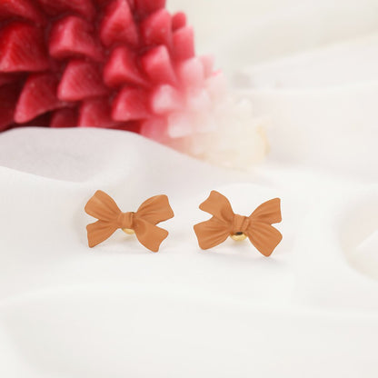 Design bow temperament earrings for women