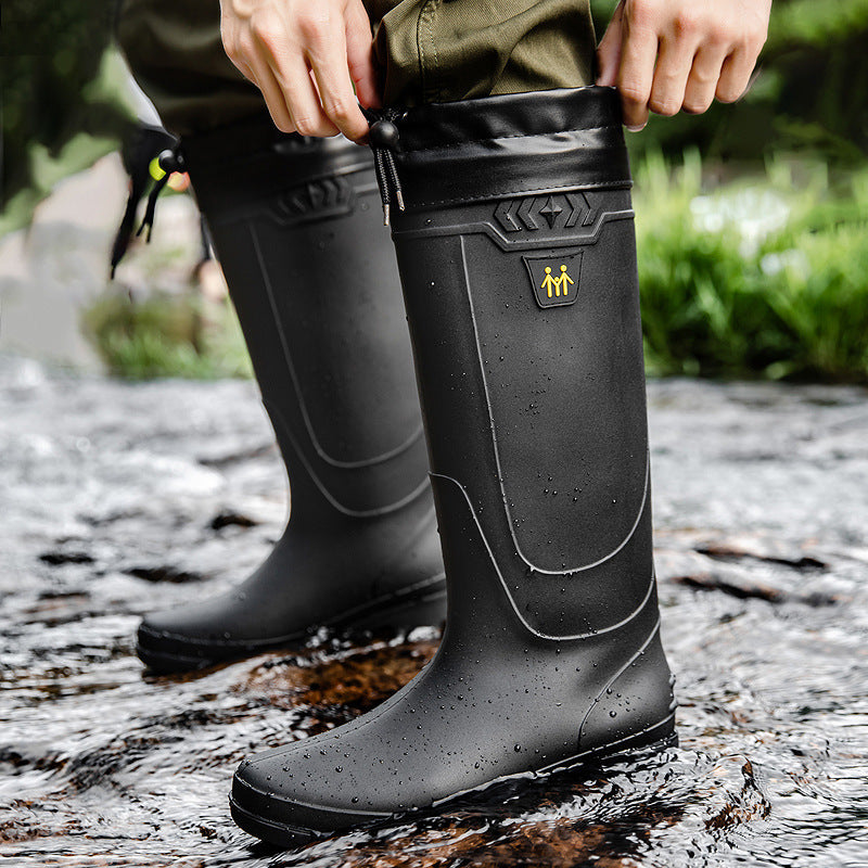 Tall large size rain boots men's outdoor