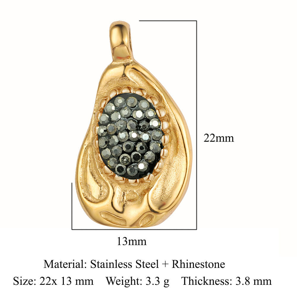 Face Totem Titanium Steel Pendant Stainless Steel Double Hole Accessories