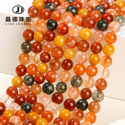 5A Natural Fulushou Crystal Loose Bead Color Hair Crystal Bracelet