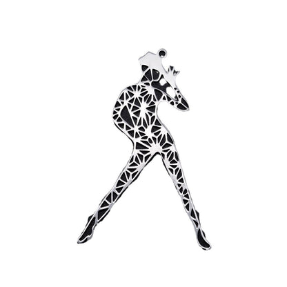 3 pcs/bag stainless steel fashion dancer pendant accessories