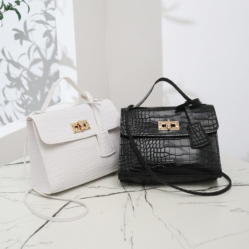 Crocodile pattern small square bag wholesale leisure