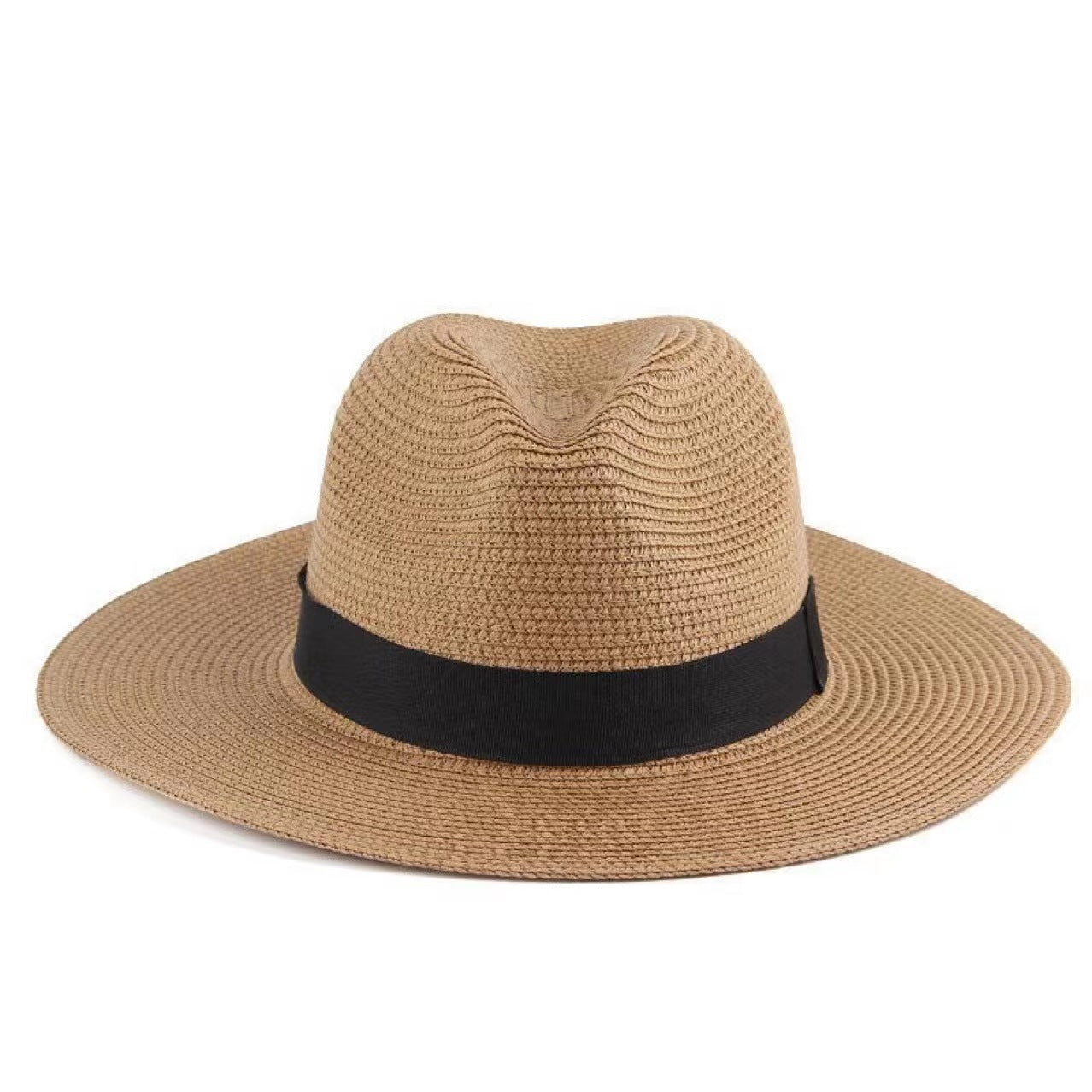 Sombrero de playa de ala ancha de paja con protección solar de verano unisex Panamá 