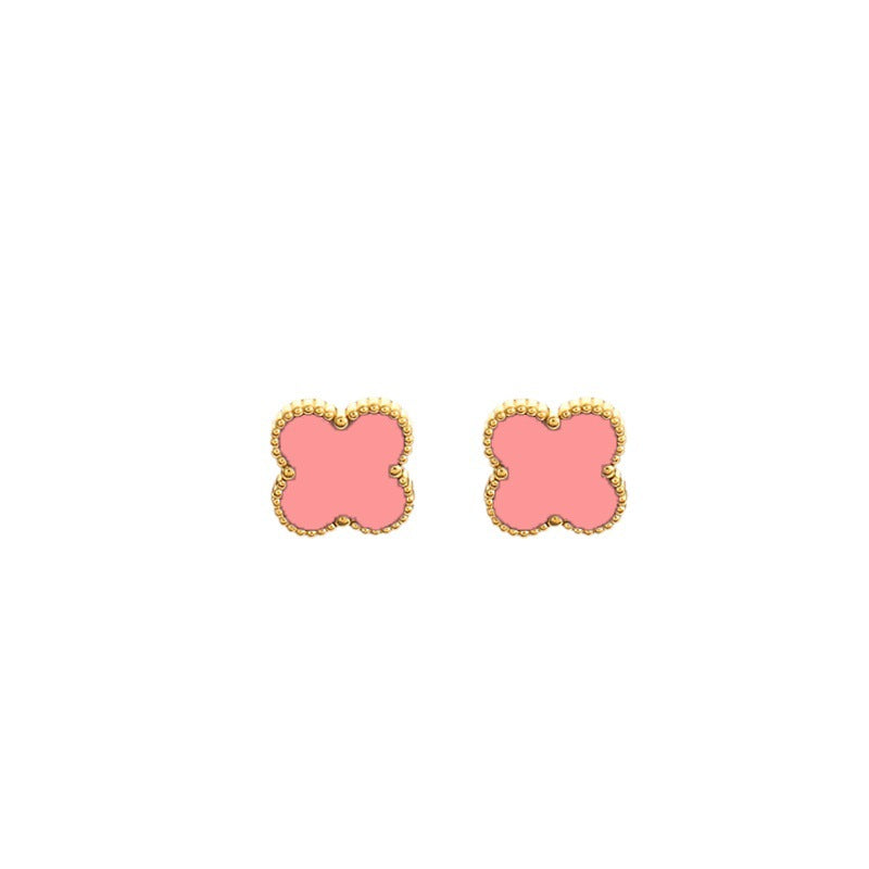 Chic Clover Titanium Stud Earrings 2023 New Trend