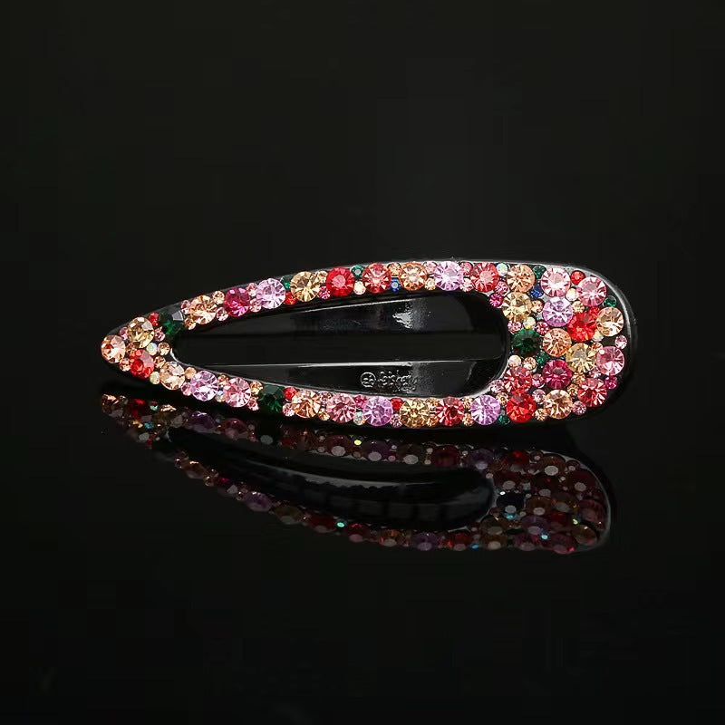 Rhinestone Three-Tooth Duckbill Clip Elegant Hair Clip