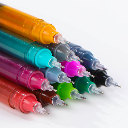 Color direct liquid ballpoint pen 12 colors