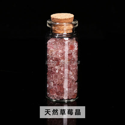 Crystal gravel wishing bottle jade agate gravel