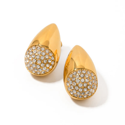 European and American rhinestone earrings