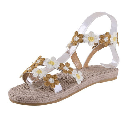 New flower flat sandals