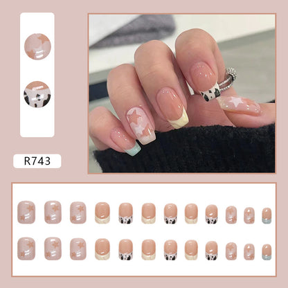 Star Milk French Nails