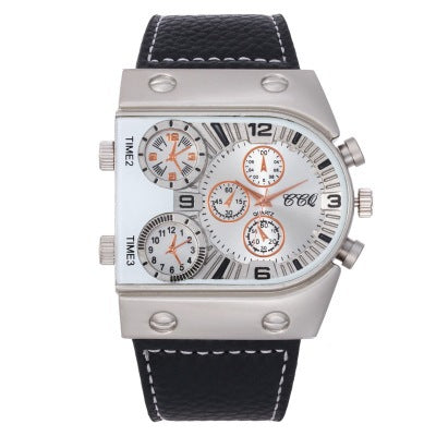 Large Dial Multi-Function Men's Quartz Watch