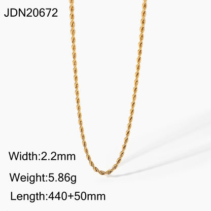 Gold chain necklace