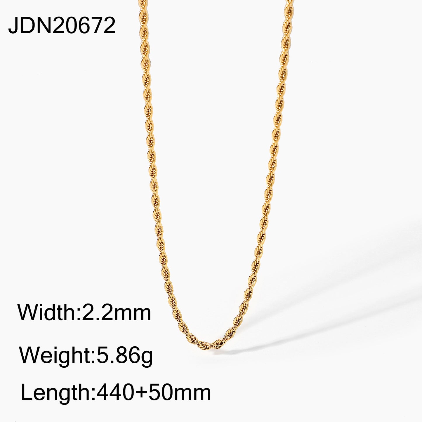 Gold chain necklace