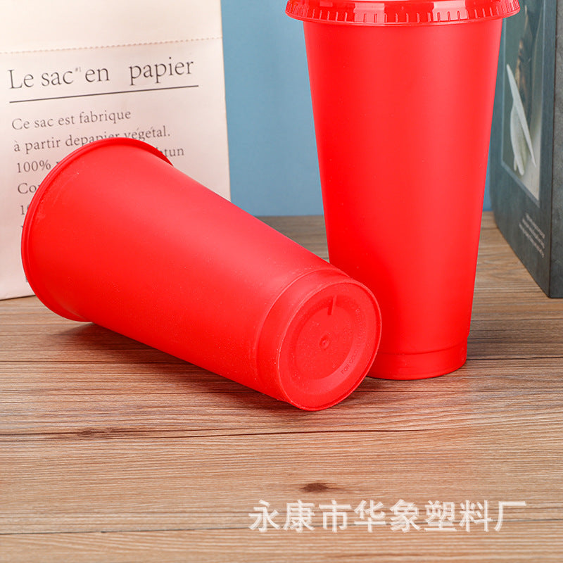 710Ml Big Red Straw Cup