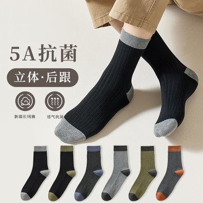 Spring-Autumn Thickened Anti-Odor Cotton Men's Socks