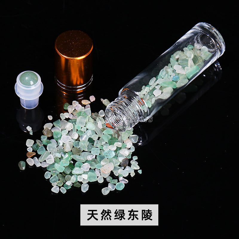 10Ml natural stone crystal ball gravel essential oil bottle