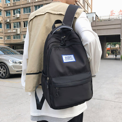 Simple backpack men's and women's portable travel backpack