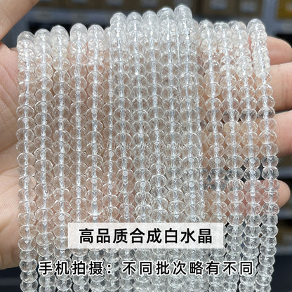 4 * 6Mm natural jade cut abacus beads