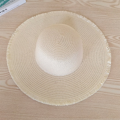 Sombrero de paja de ala ancha para verano 