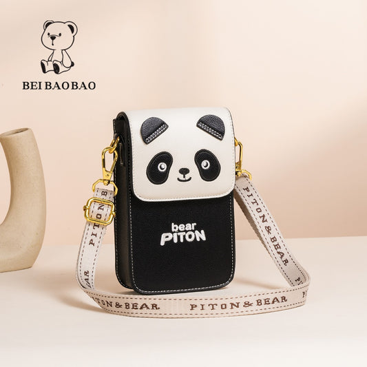 Soft leather lightweight cartoon mini bag