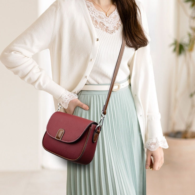 Textured Versatile Shoulder Crossbody Bag