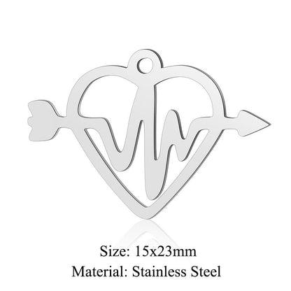 5 pcs/titanium-covered steel infinite symbol life tree love accessories