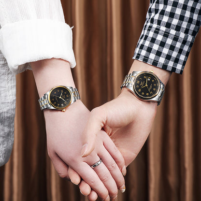 Male and female couples quartz watch casual