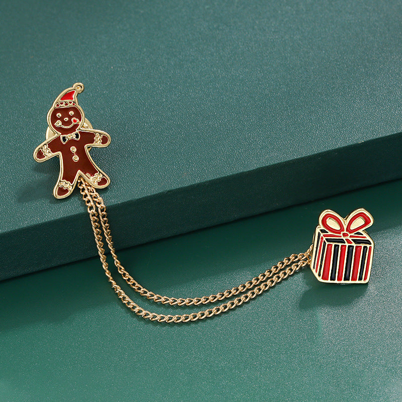 Santa brooch christmas