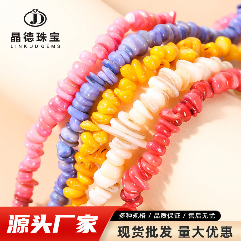 6-8Mm colorful shell gravel loose beads