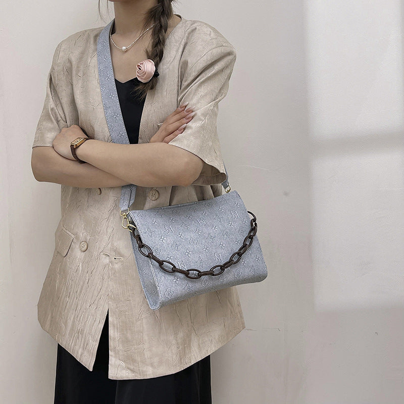 Large bag single shoulder crossbody square bag