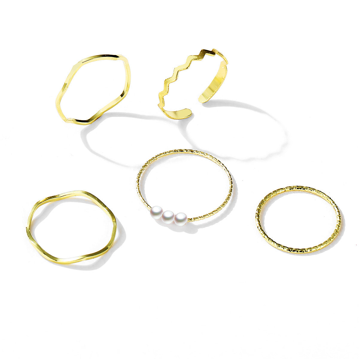 Index finger joint ring pinky ring five piece set