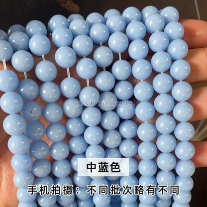 Luminous stone loose beads fluorescent stone beads