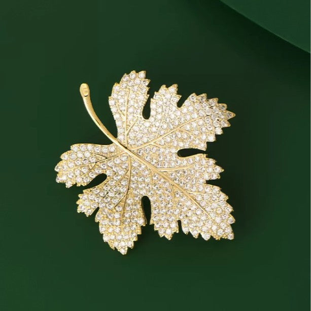 Maple Leaf Brooch High-end