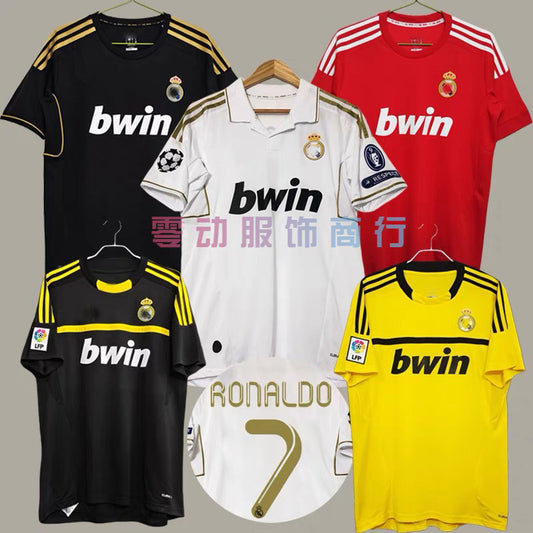 11-12 Real Madrid Retro 14 Guti Kak¨¢ Ra¨²l Redondo 7 Ronaldo Home Away GK