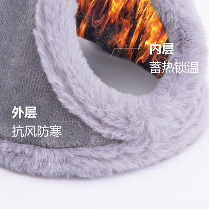 Men's Thick Plush Earmuffs (Behind-the-Head Style)