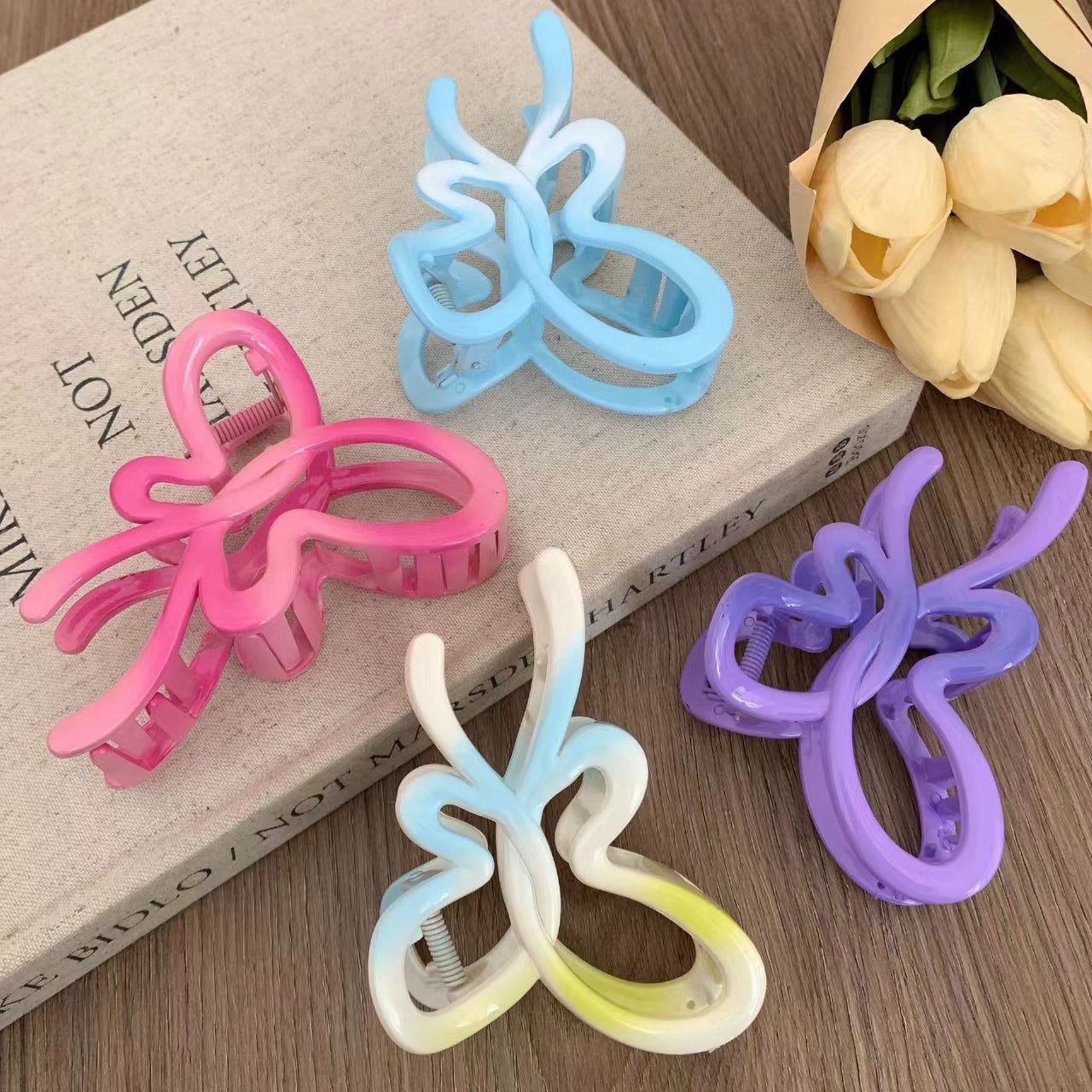 Butterfly hollow design grab clip cute hairpin