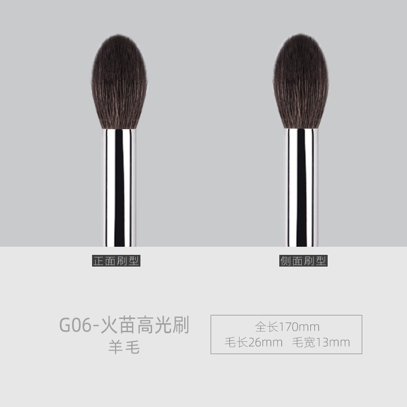 Ebony Wood G06 Flame Blending Brush (Goat Hair)