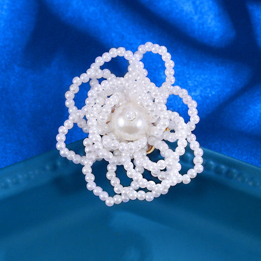 Camellia Pearl Brooch DIY