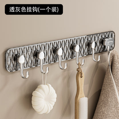 Transparent Row Adhesive Hooks No-Drill