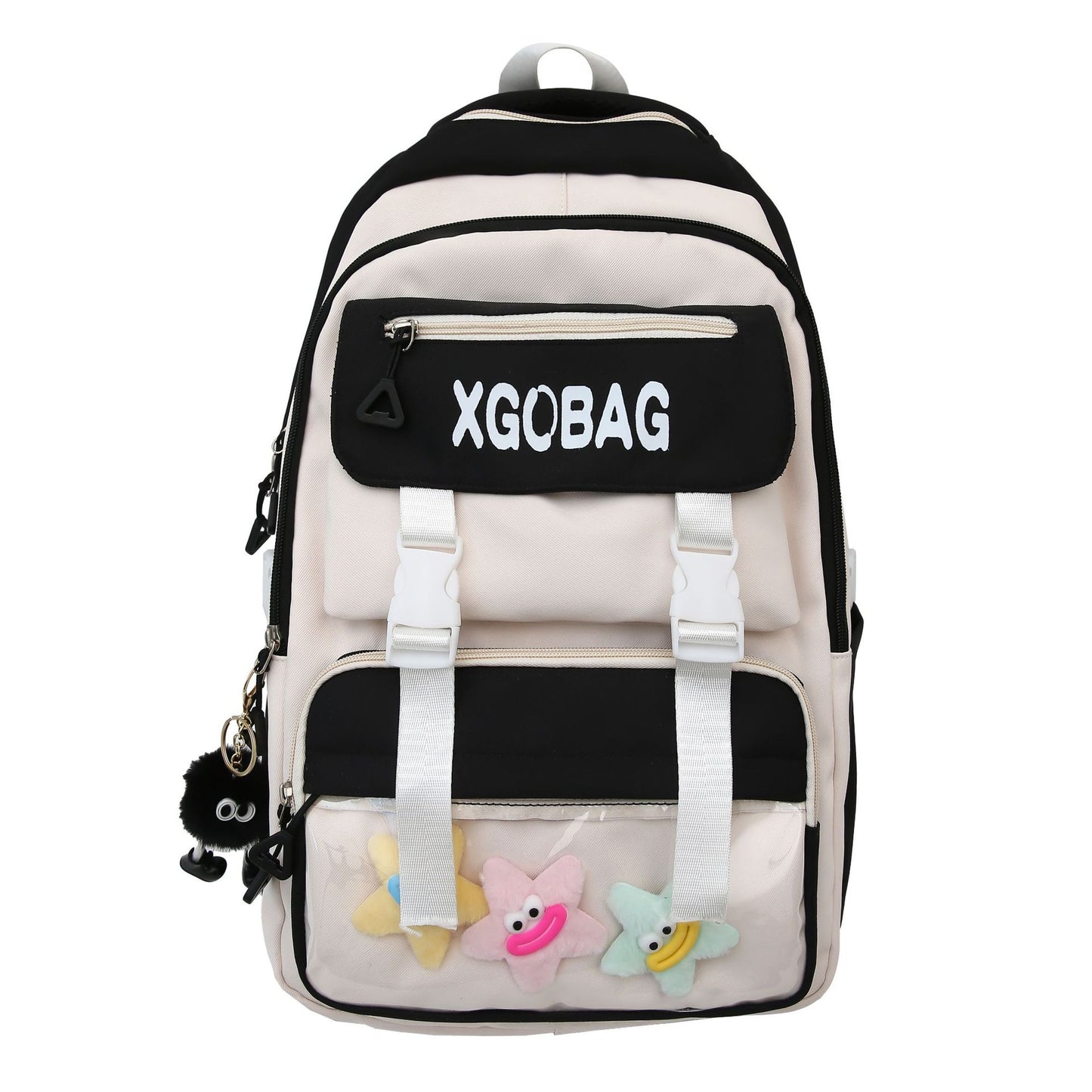 Student backpack transparent niche design backpack